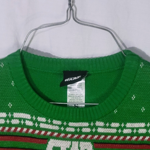 Men's Small Star Wars Nerd X-Wing Tie Fighter Ugly Christmas Sweater - Picture 6 of 12